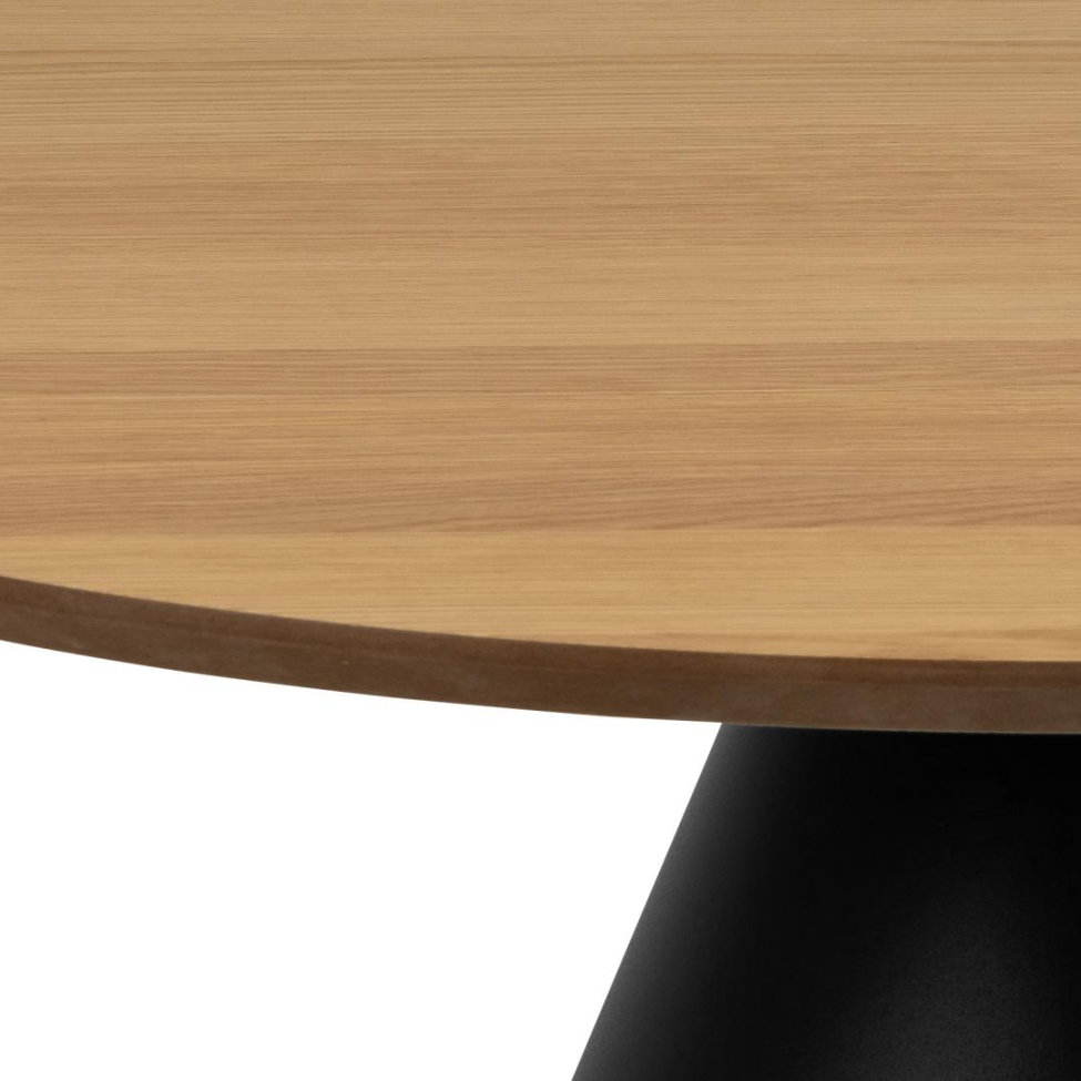 Mesa de café 'Soli' 85cm - Natural/Negro