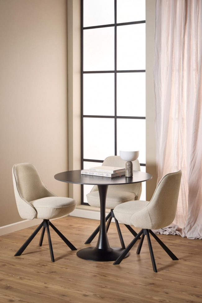 Mesa de comedor 'Malta' Redonda 90x75cm - Negro