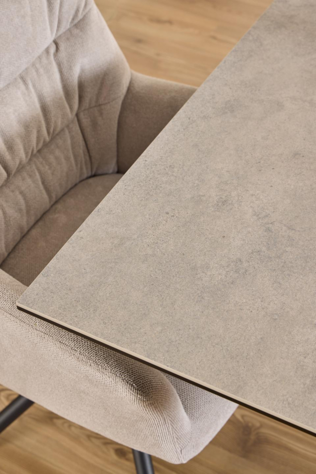 Mesa de comedor 'Heaven' 135x80cm - Gris/Negro