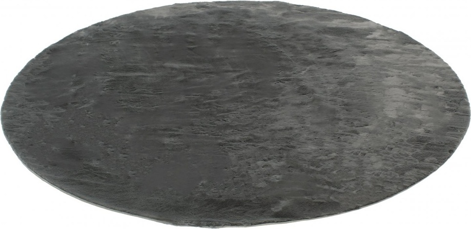 Alfombra redonda 'Aranga Super Soft' - Antracita