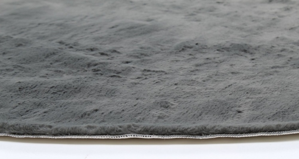 Alfombra redonda 'Aranga Super Soft' - Antracita