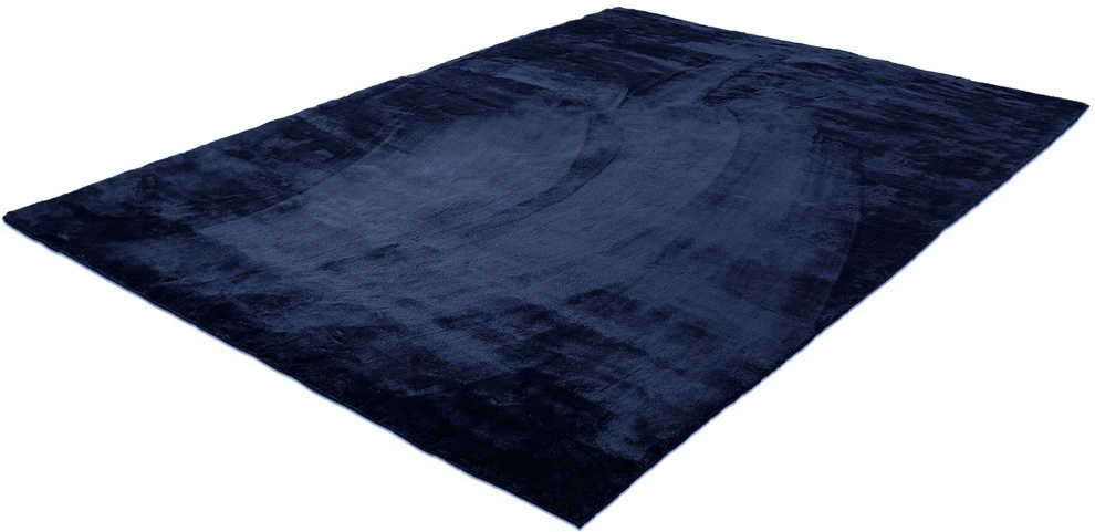 Alfombra de pelo 'Aranga Super Soft' - Azul oscuro