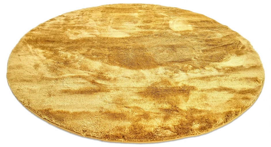 Alfombra redonda 'Aranga Super Soft' - Naranja