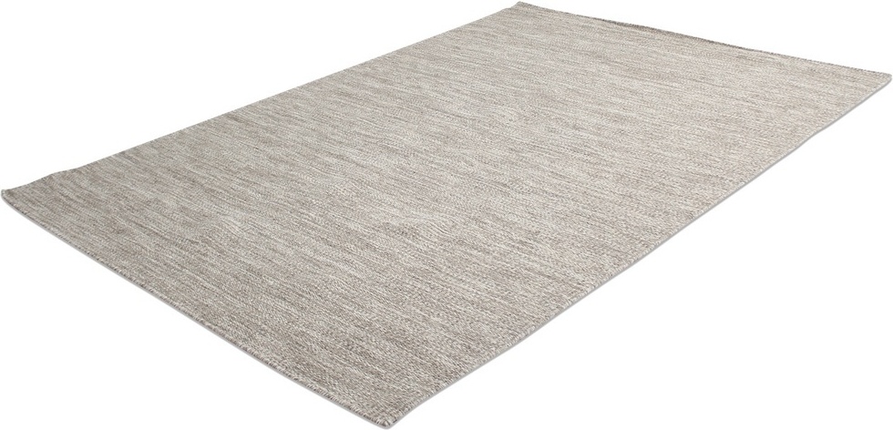Alfombra de lana 'Dhurry' - Beige