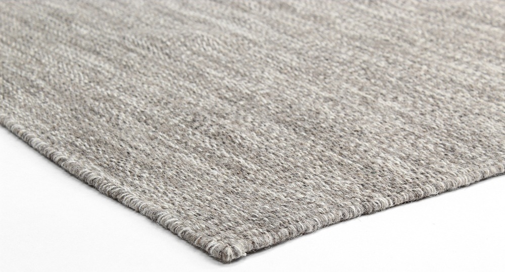 Alfombra de lana 'Dhurry' - Beige