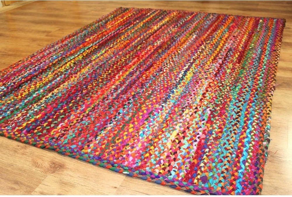 Alfombra de trapo 'Flätan' - Multicolor