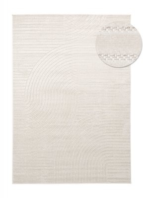Alfombra de pelo largo 'Shaggy Indoor-Outdoor' - Crema