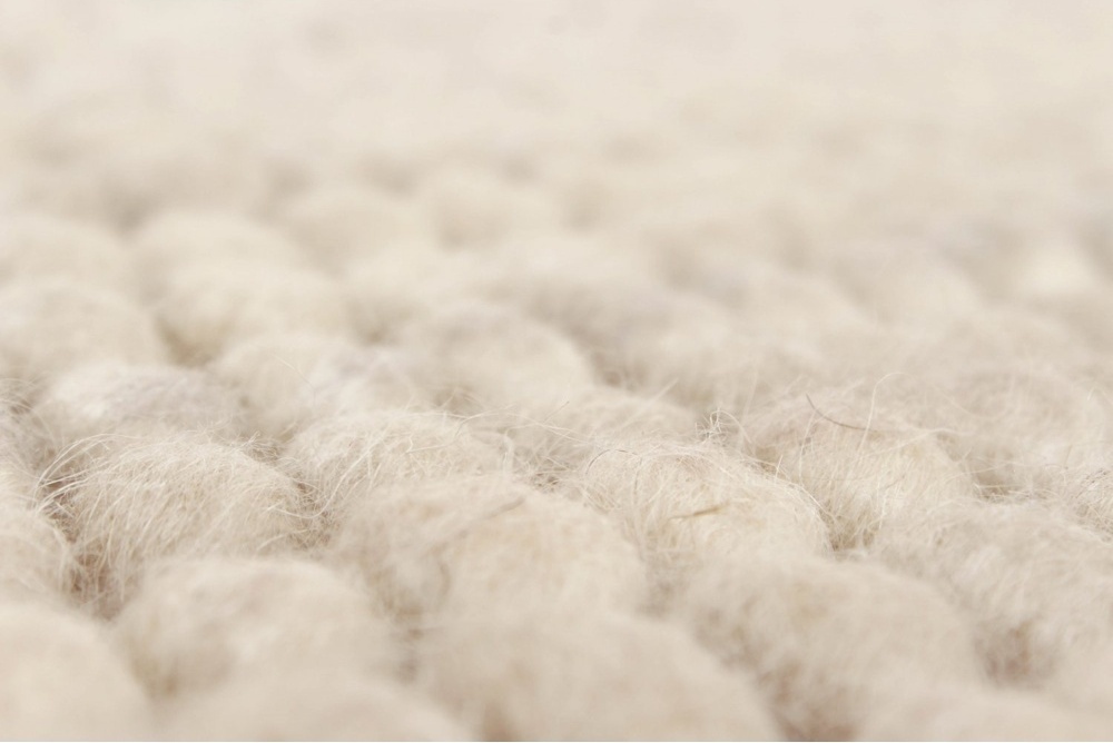 Alfombra de lana 'Avafors' - Beige