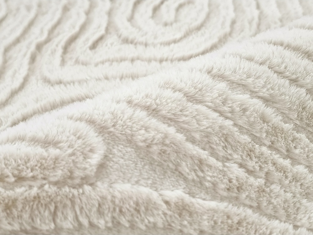 Alfombra redonda 'Amora' - Blanco
