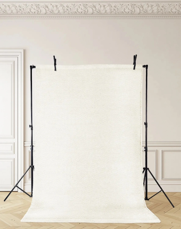 Alfombra de lana 'Coastal' - Blanco