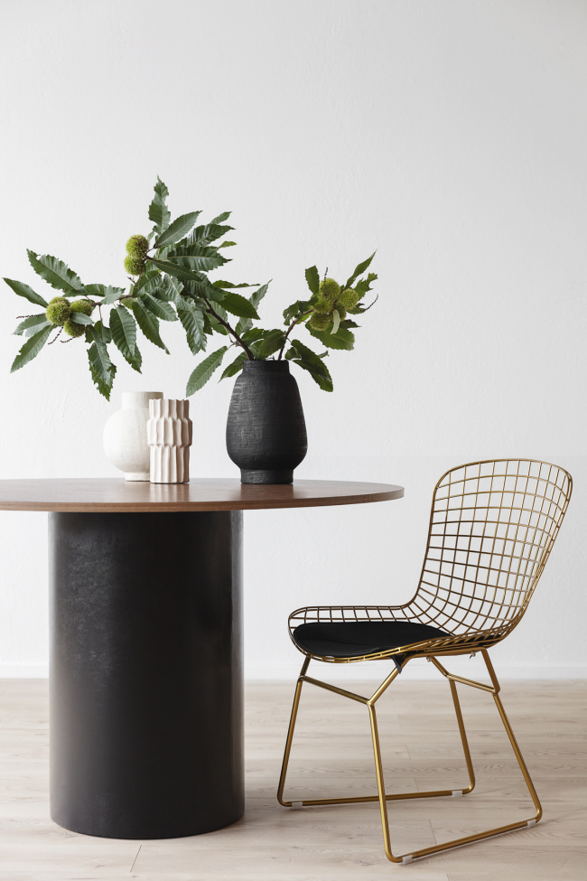 Mesa de comedor 'Rounded' Redonda 120cm - Nogal