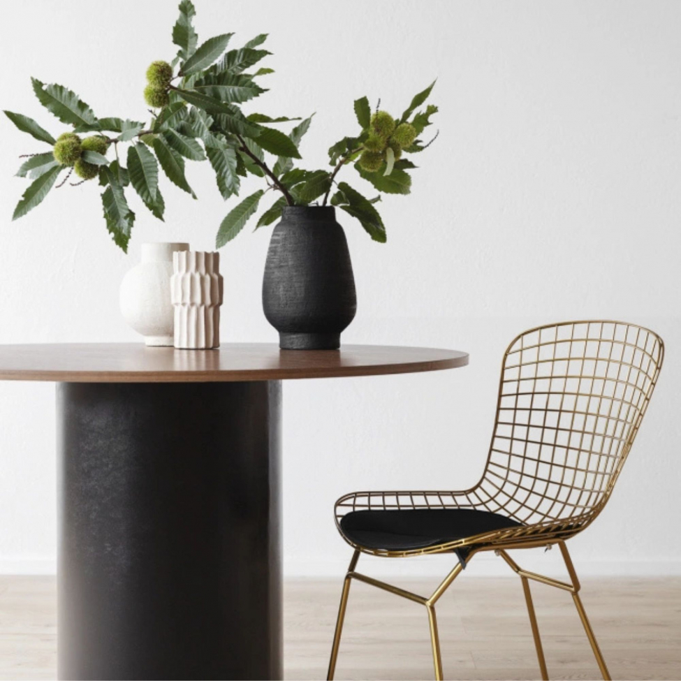 Mesa de comedor 'Rounded' Redonda 120cm - Nogal