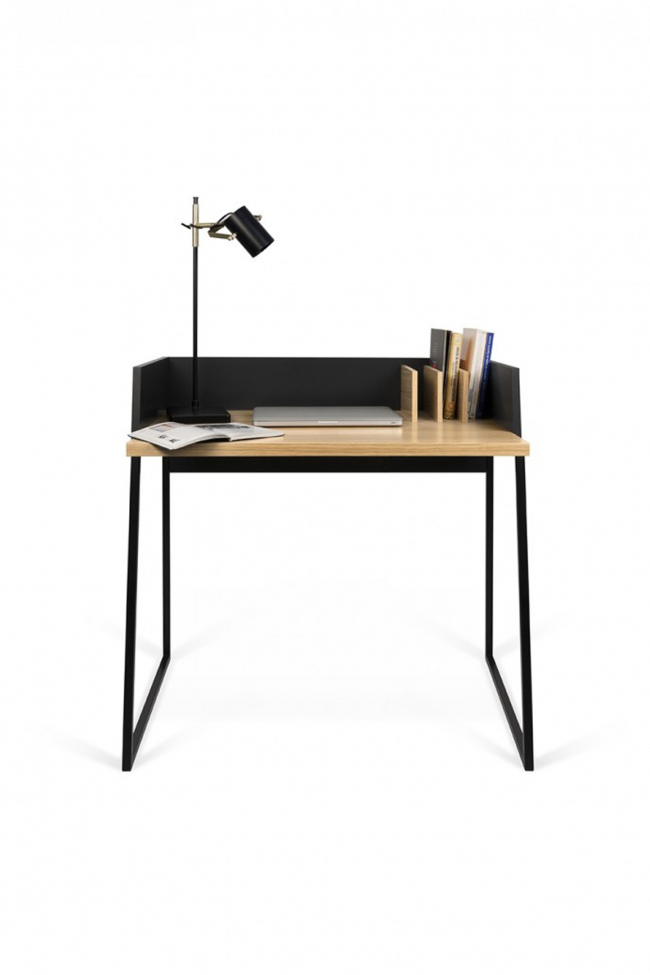 Escritorio 'Kenneth' - Roble/Negro