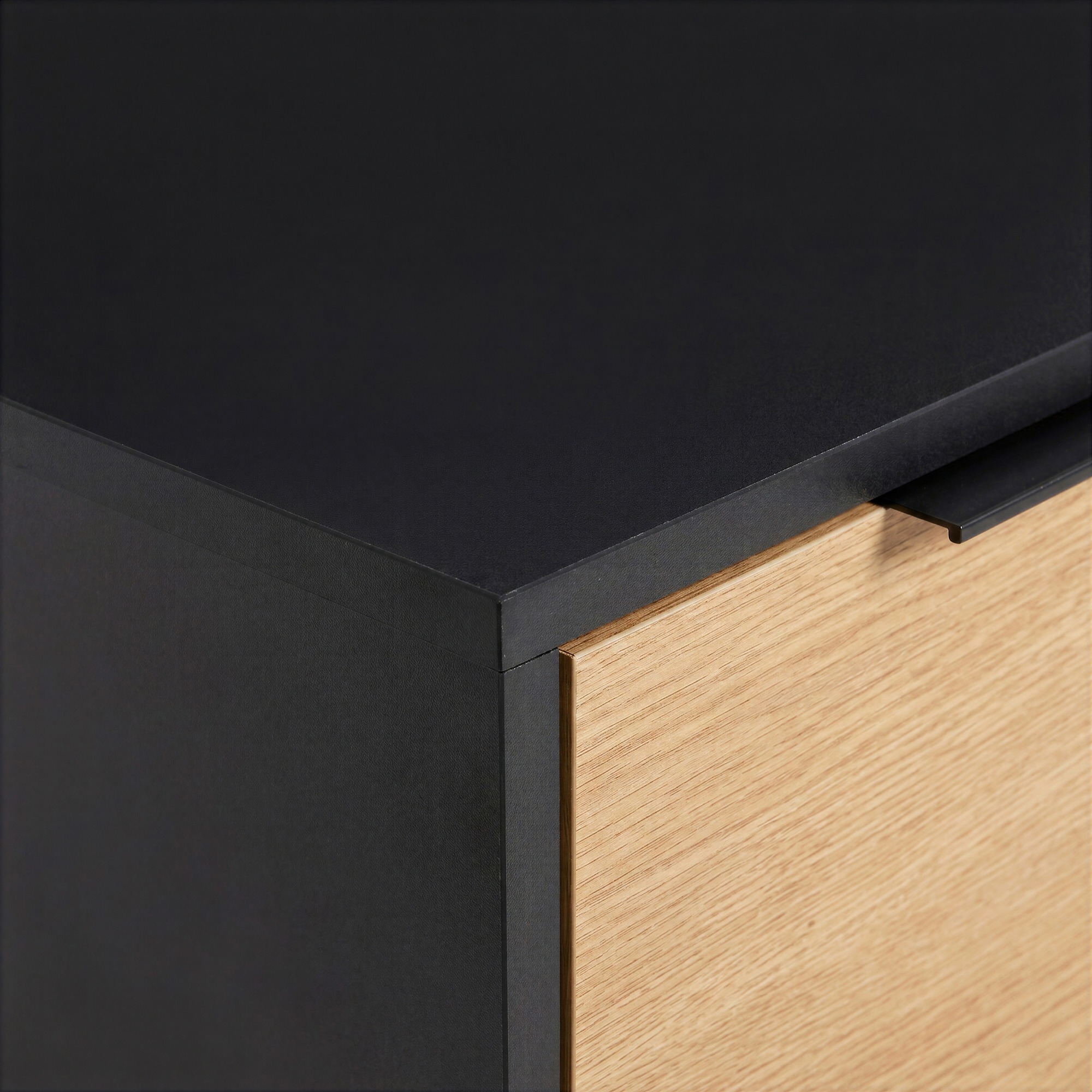 Mesa de TV 'Koln' - Roble/Negro