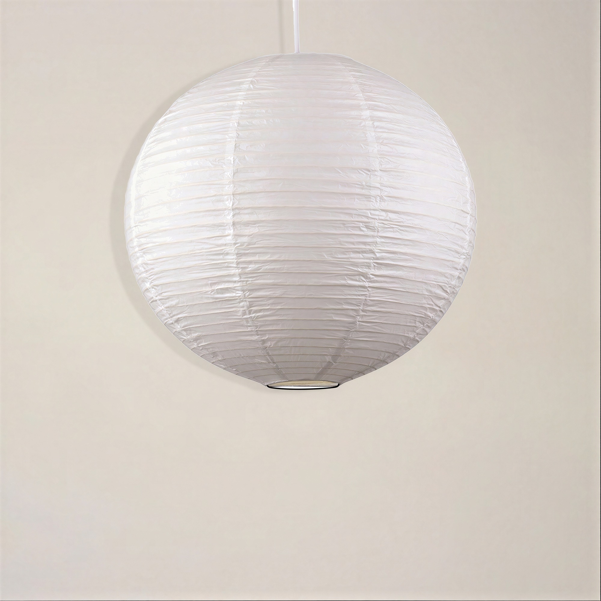 L&aacute;mpara de arroz 'Lycka' - Blanca 40cm