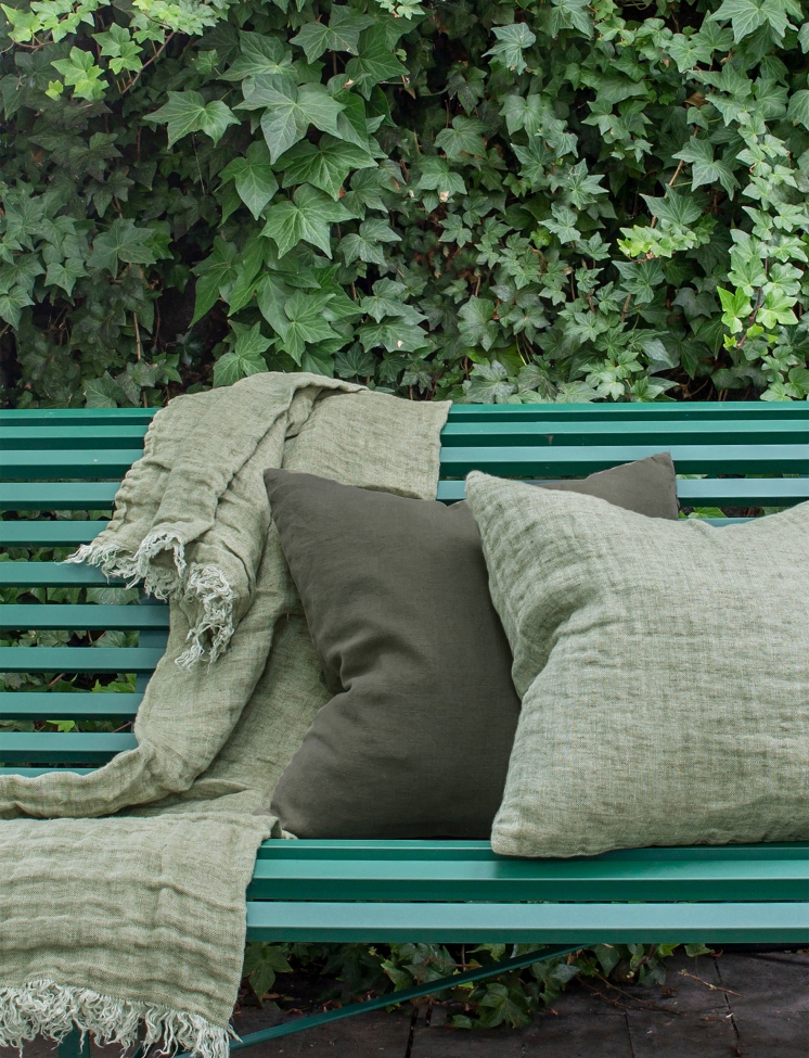 Manta 'Hannelin' 130x170 - Verde