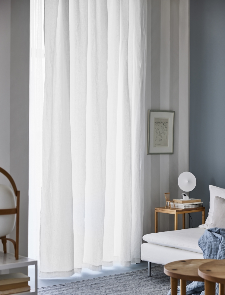 Cortina 'Sunrise' 280x290 - Blanco