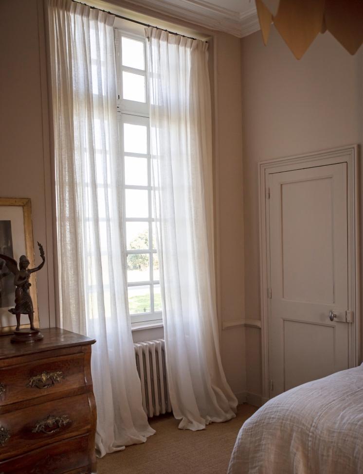 Cortina 'Sunrise' 280x250 - Blanco