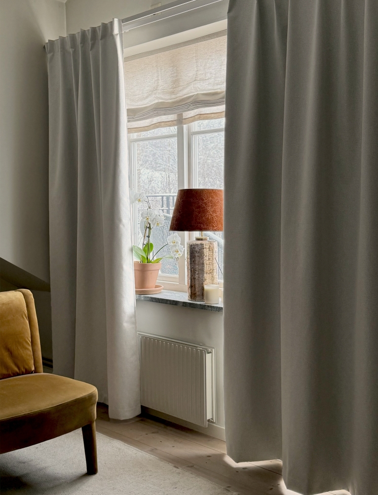 Cortina 'Nightfall' 275x250 - Gris claro