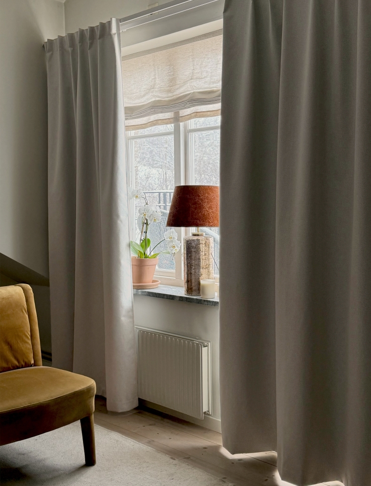 Cortina 'Nightfall' 275x250 - Gris