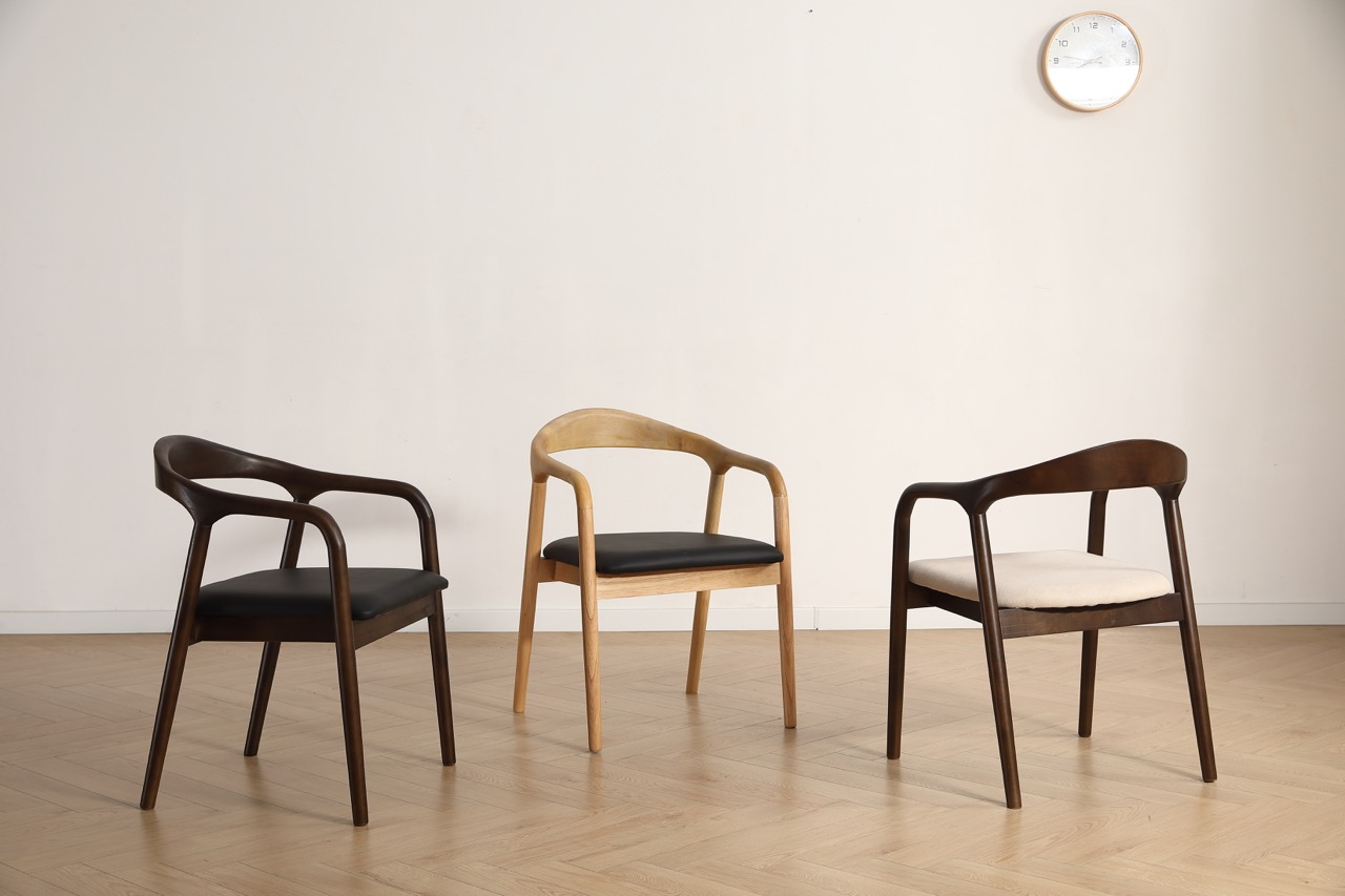 Silla con brazos 'Aspa' - Natural