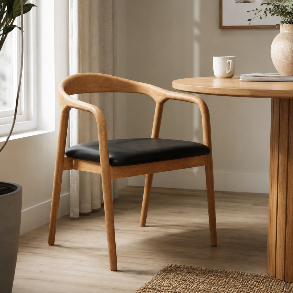 Silla con brazos 'Aspa' - Natural