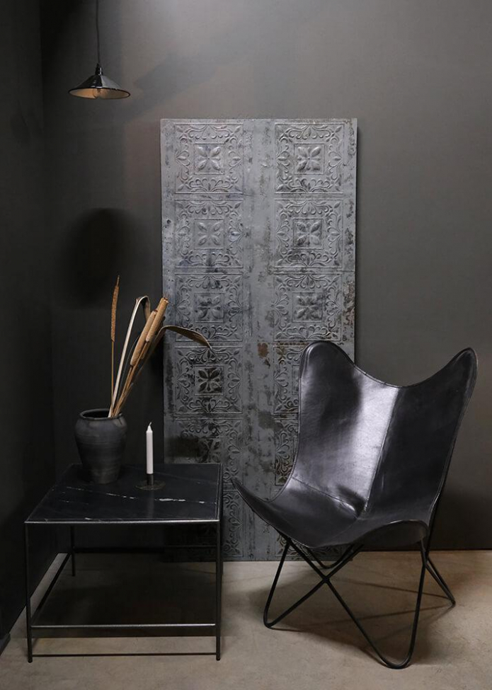 Mesa de café 'Jamie' - Hierro/Negro