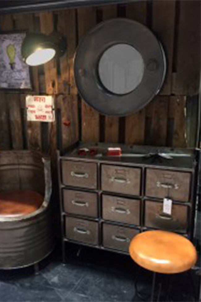 Armario con 9 cajones 'Saga' - Vintage/Patina