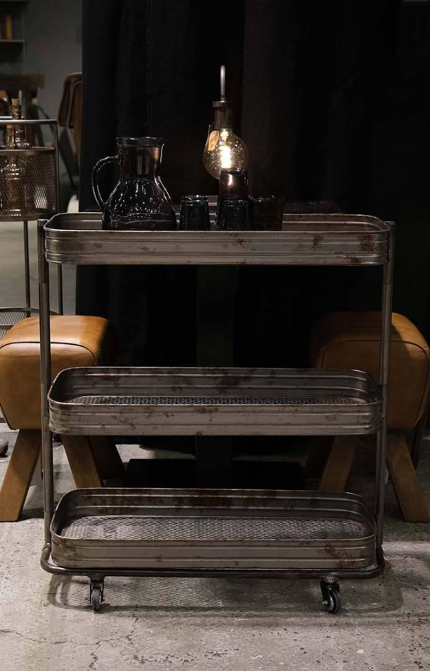 Carro 'Vega' - Hierro/Transparente