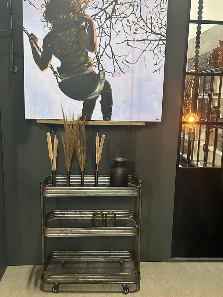 Carro 'Vega' - Hierro/Transparente