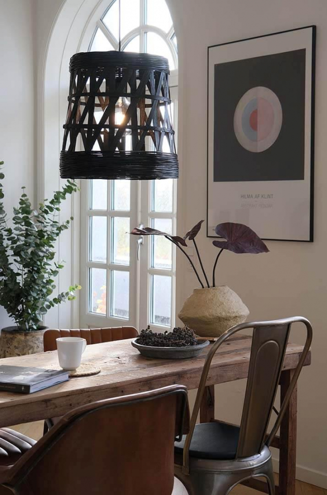 Lámpara de techo 'Tulda' - Negra