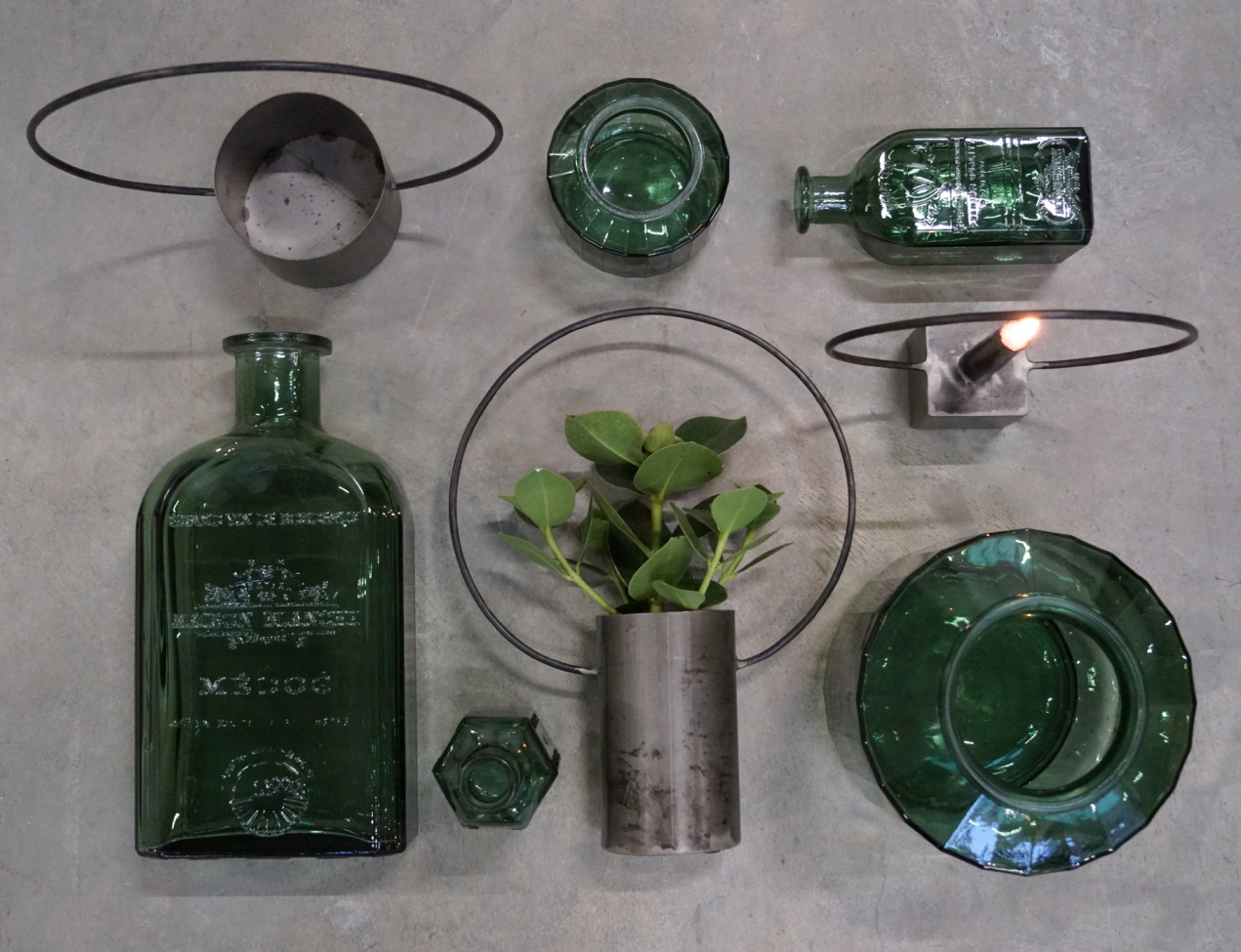 Candelabro redondo 'Darren' - Vintage