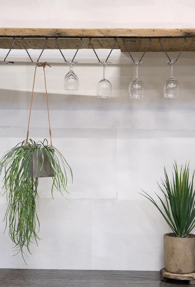 Maceta colgante 'Sikasso' - Cuero