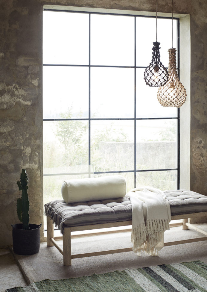 Banco de madera 'Madera de mango' 140 cm - Natural