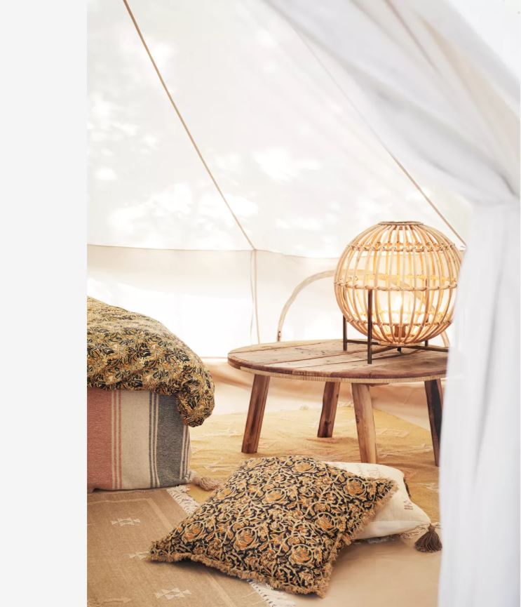 Mesa lateral 'Wooden' - Natural