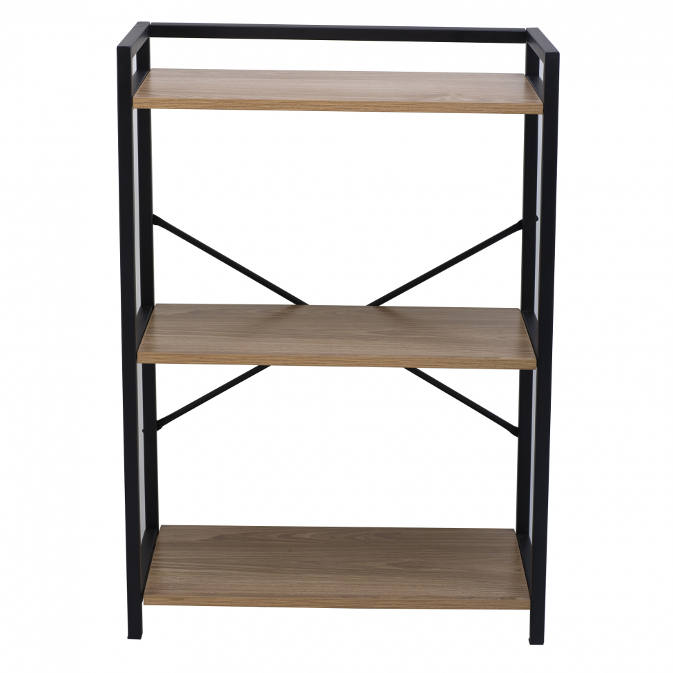 Estante 'Tre' - Negro/Madera