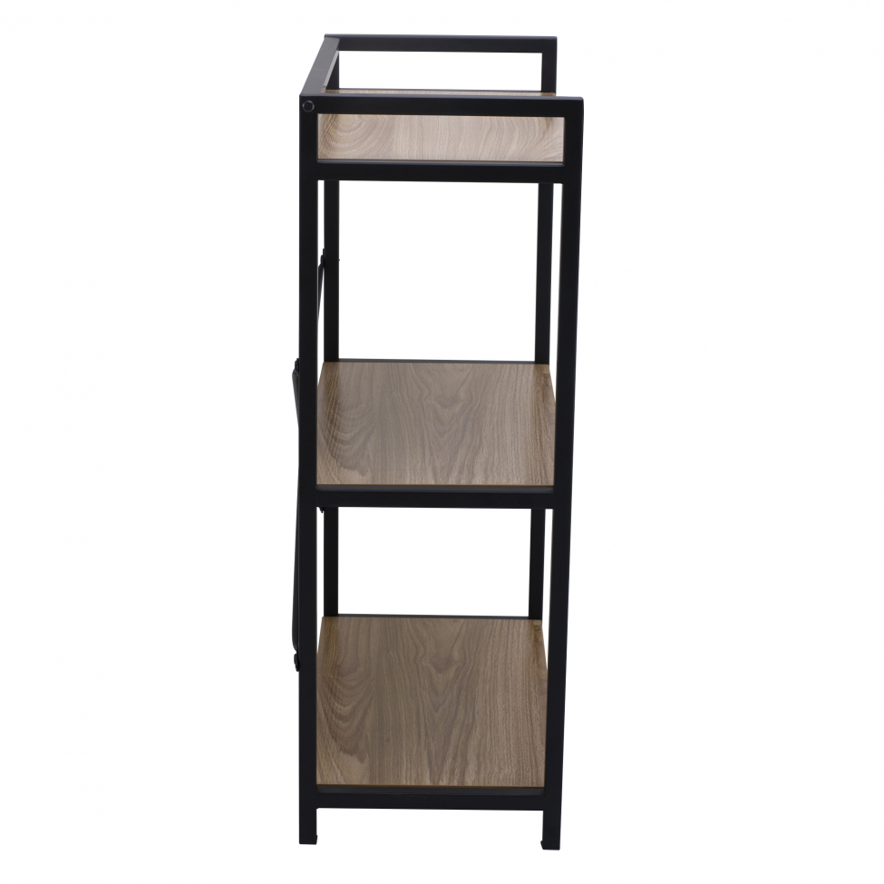 Estante 'Tre' - Negro/Madera