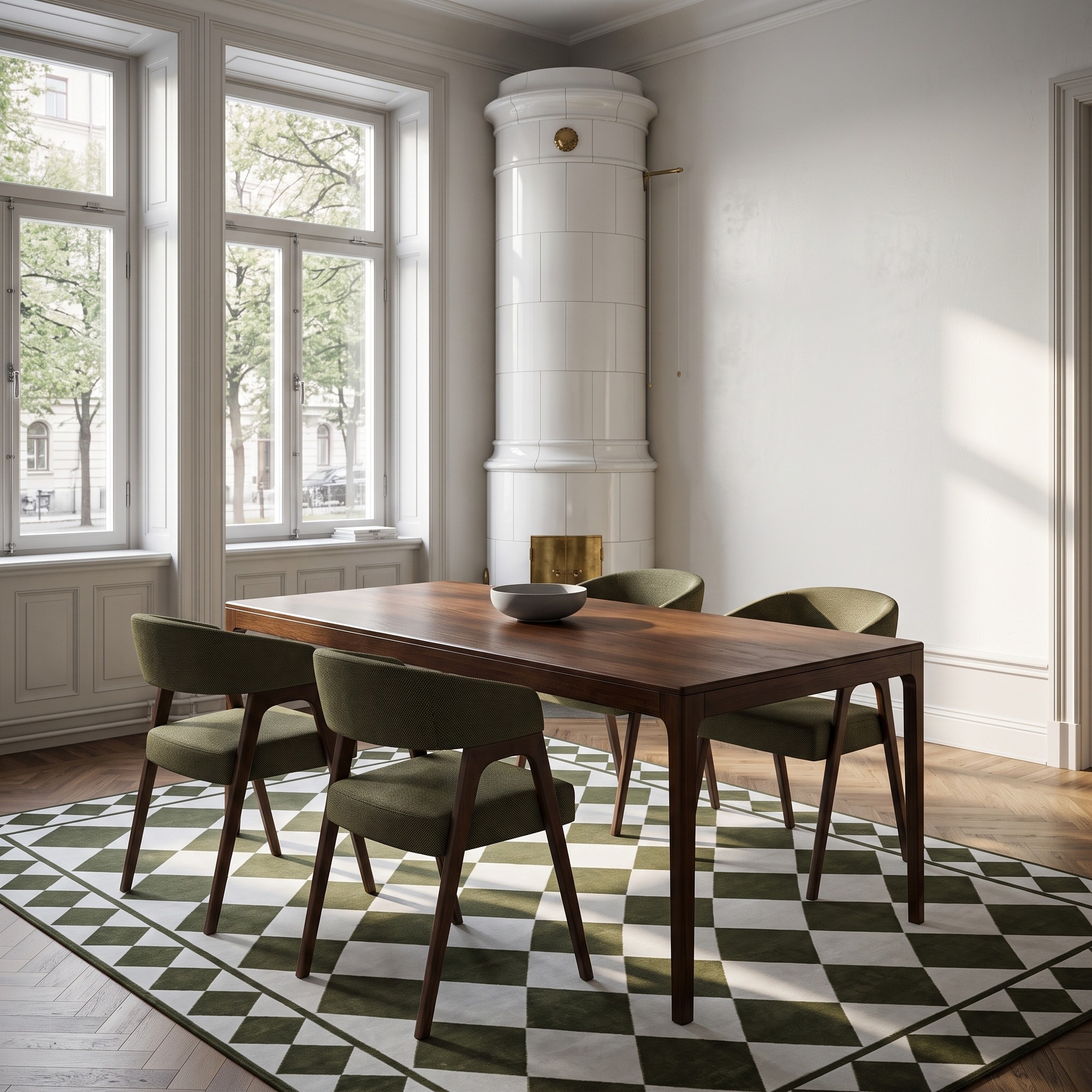 Mesa de comedor 'Aspa' 180x90cm - Natural