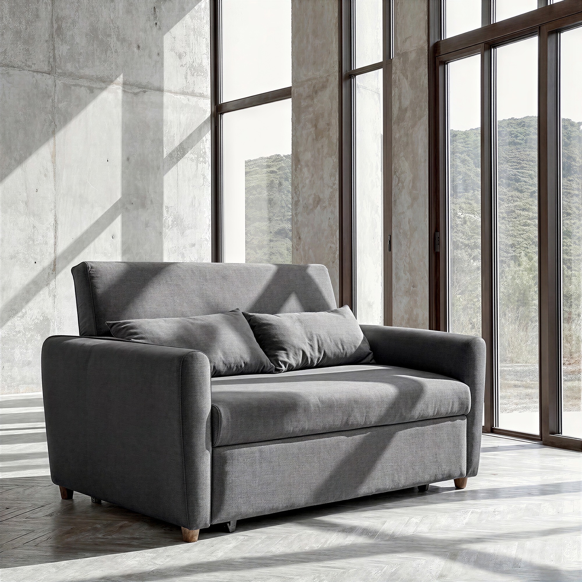 Sillón cama 'San Francisco' - Gris oscuro