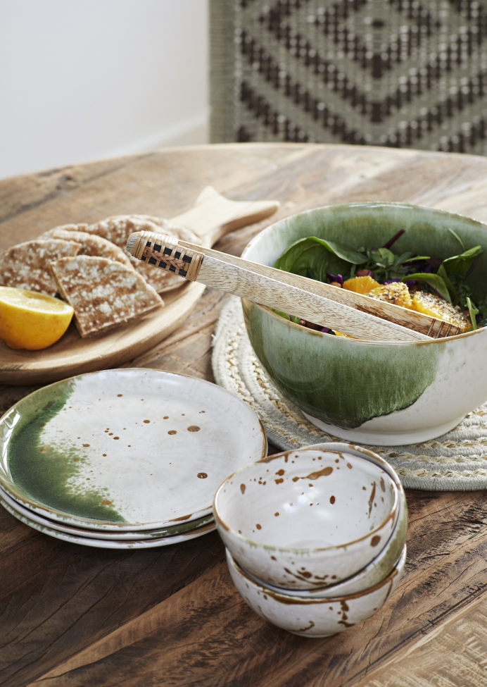 Mesa de comedor 'Recycled' Redonda 110cm - Natural/madera reciclada