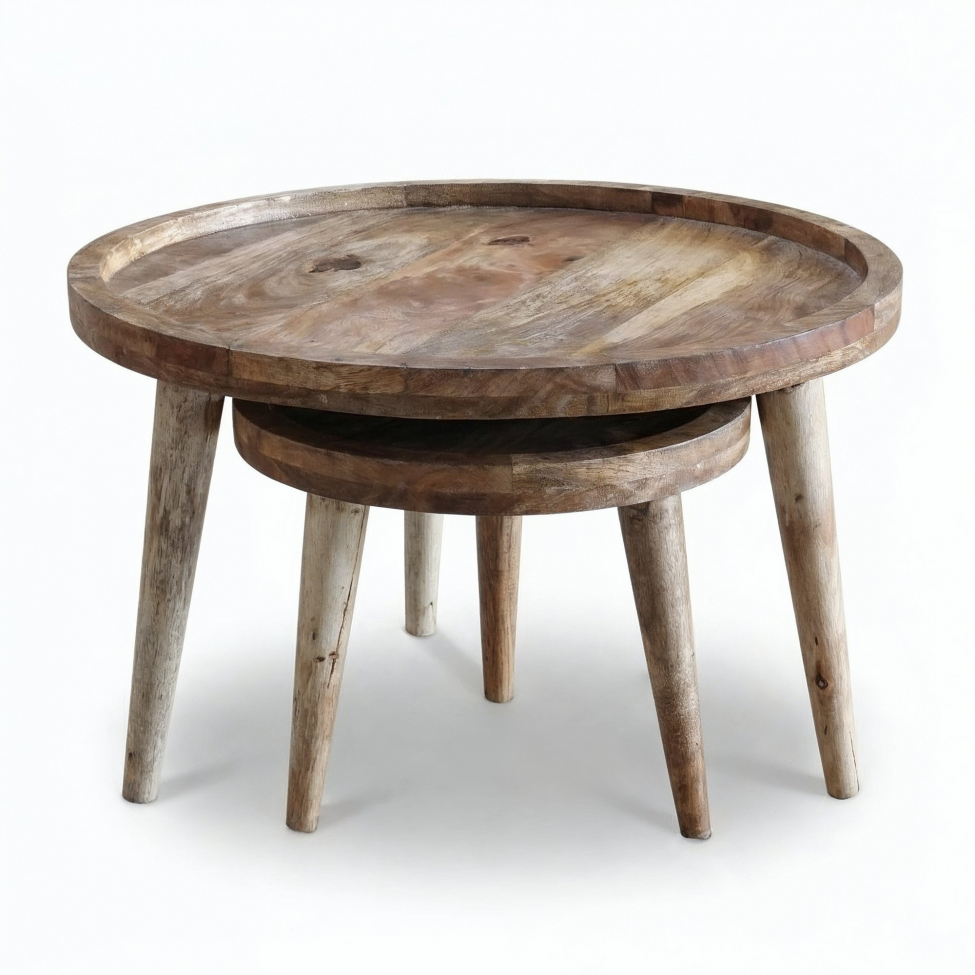 Mesa de centro 'Manarola' 2 partes - Marrón