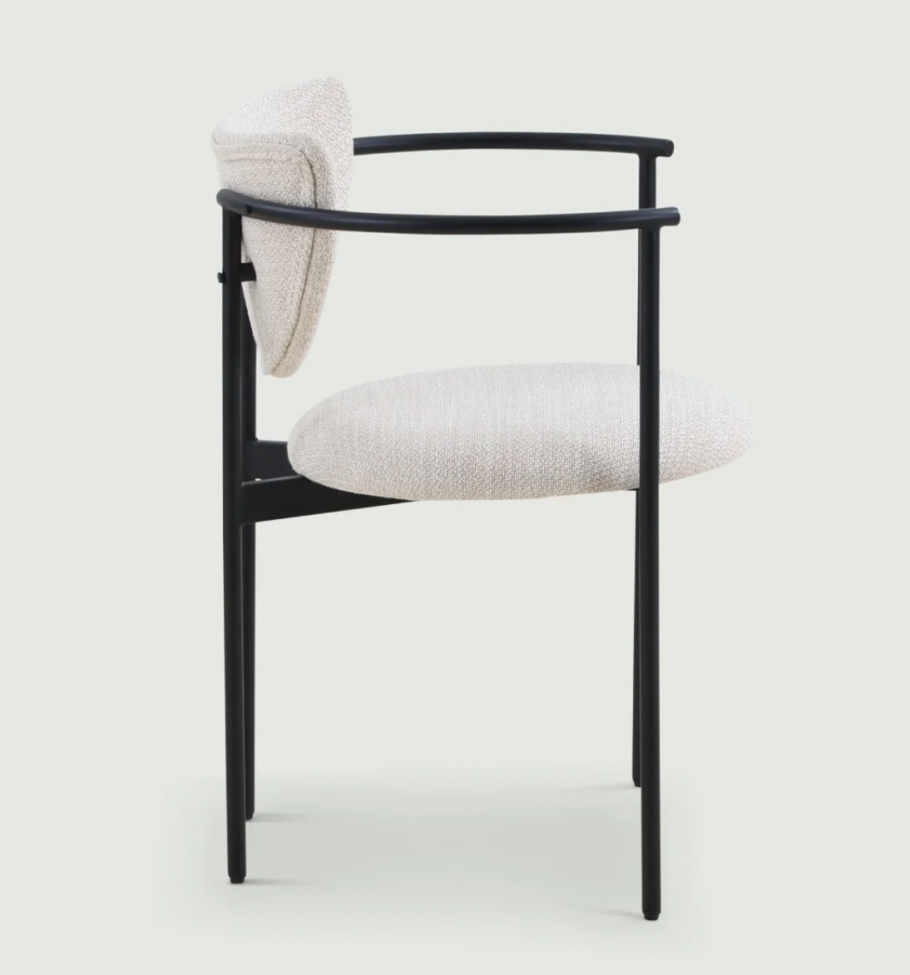 Silla 'Lunar' - Crema Boucle