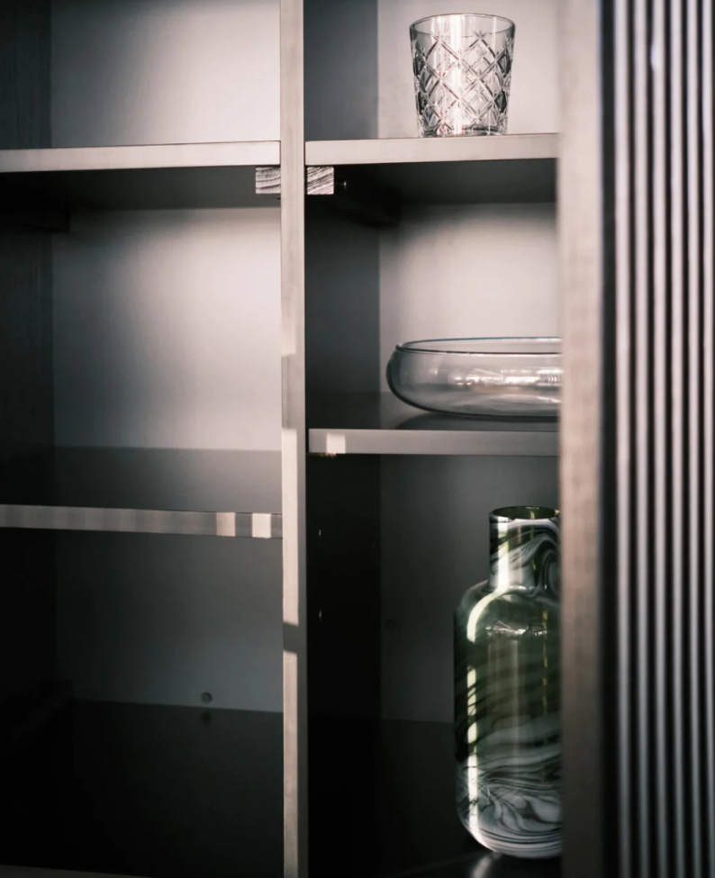 Banco alto 'Louvre' - Negro