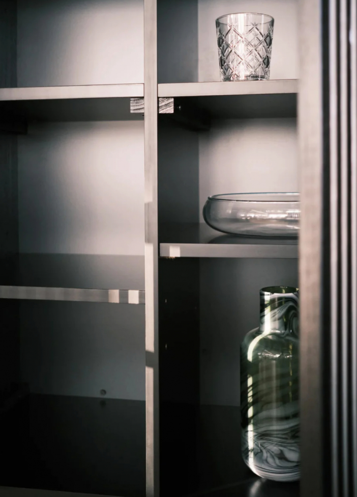 Banco alto 'Louvre' - Nogal