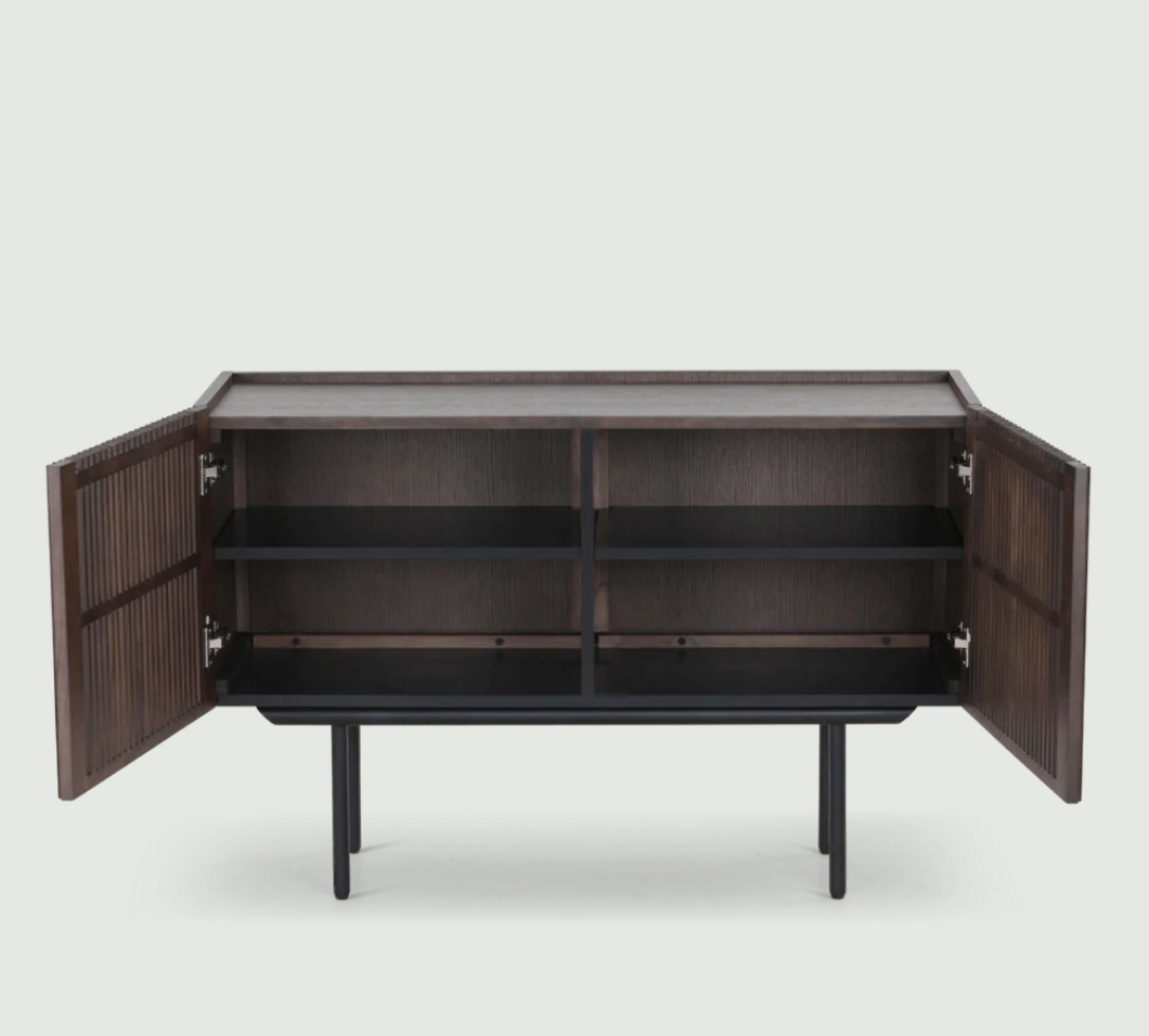 Mesa lateral 'Louvre' - Nogal