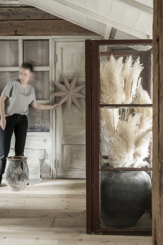 Estrella de Adviento 'Boris' - Gris oscuro