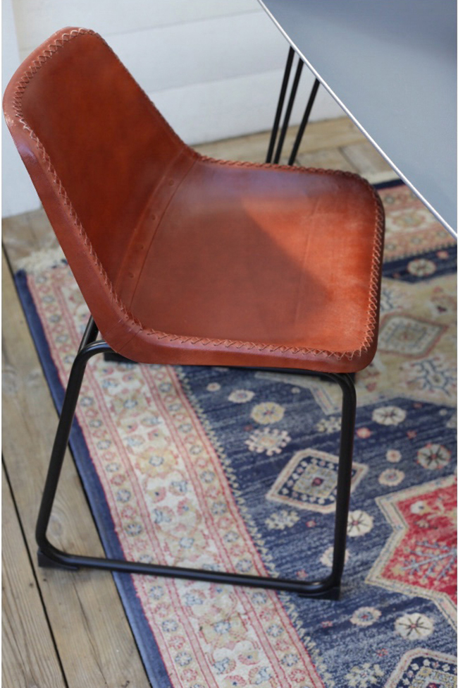 Silla Vintage - Cuero/Hierro