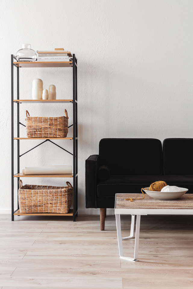 Mesa de centro Vintage - Blanco Patina/Madera