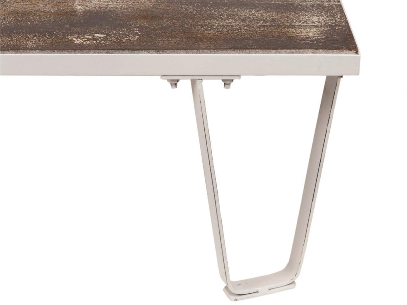 Mesa de centro Vintage - Blanco Patina/Madera