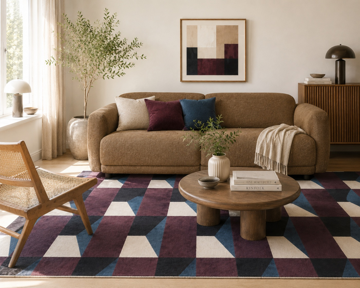 Alfombra 'Valora' - Morado